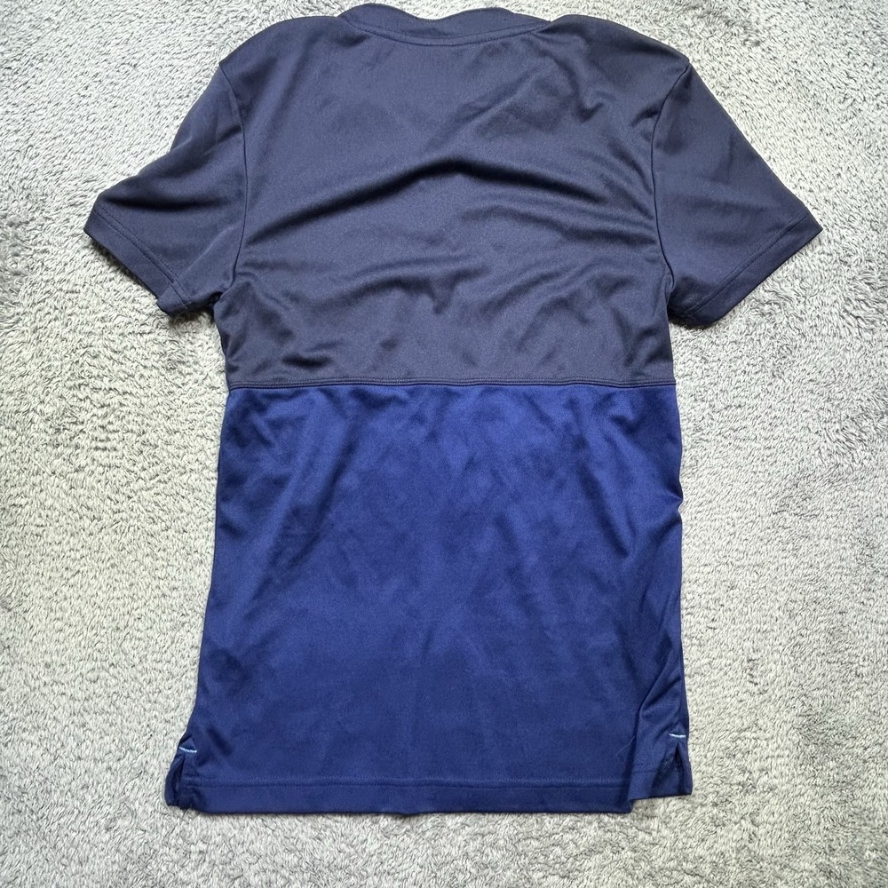 Babolat Play Tennis Polo Shirt Men's S Blue Neavy Henley Short Sleeve Sport EUC - Picture 2 of 8